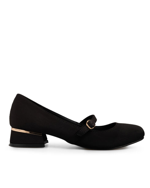 Zapatilla Negra Punta Redonda 2511